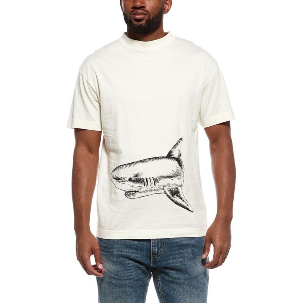 Palm Angels Mens  T-Shirt, Blue